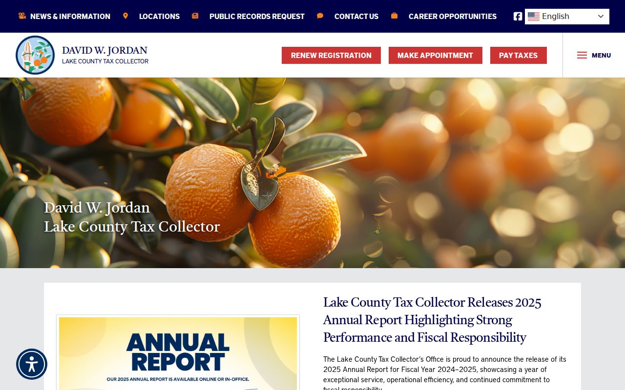 Lake County property tax search used with Clermont ZIP records